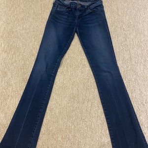guess jeans size 27 boot stretch